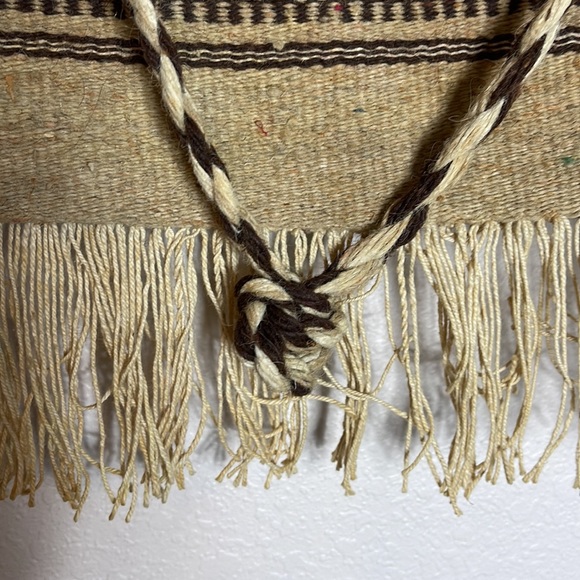 Vintage Handmade Striped Woven Tapestry New Mexico Bag Cross Body - Picture 2 of 10